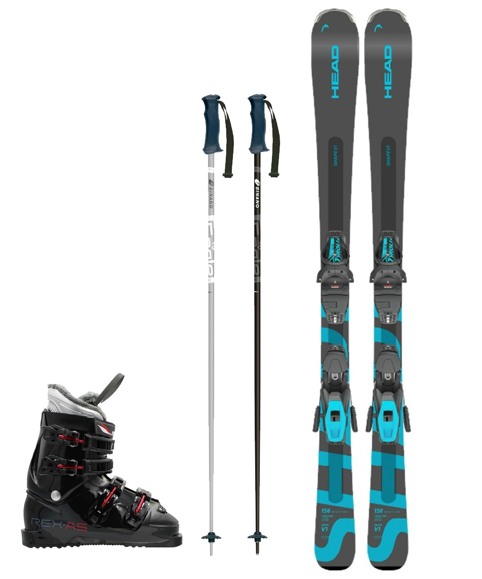 ヘッド(HEAD) スキー板 オールラウンド 4点セット Shape V1+SLR9GW+REX