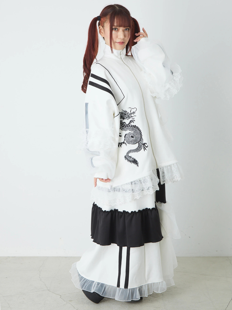 アシンメトリ―フリルジャージSK - Jamie エーエヌケー(ジェイミーエー