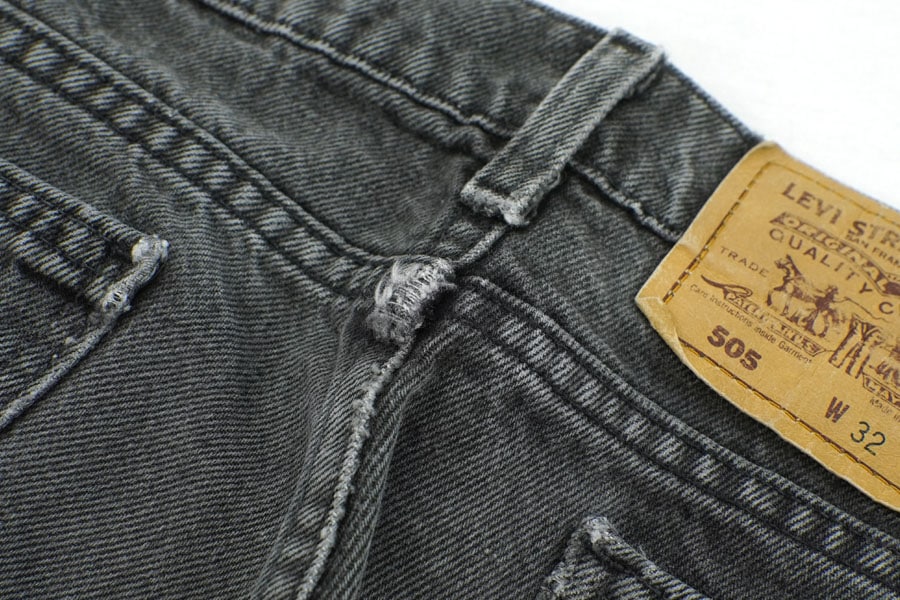 90's Levi's 505 黒タブ ブラックデニムパンツ 表記(32x30) USA製