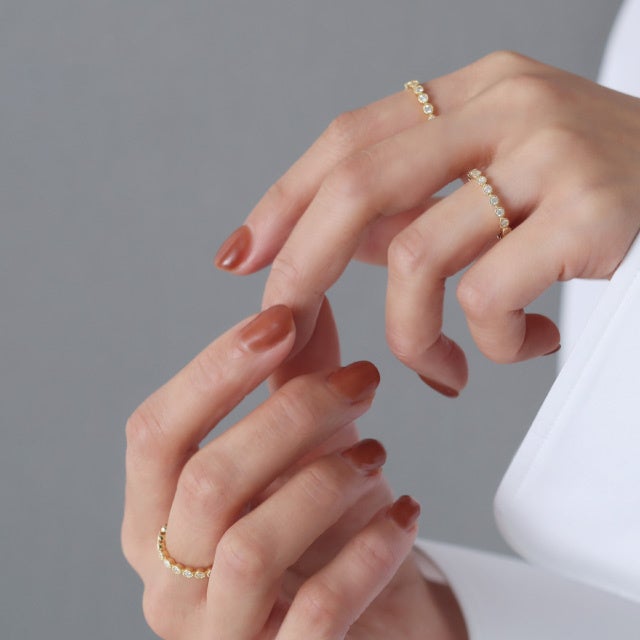 EVENT【Lilas】贅沢なK18フルエタニティーダイヤモンドリング サイズ