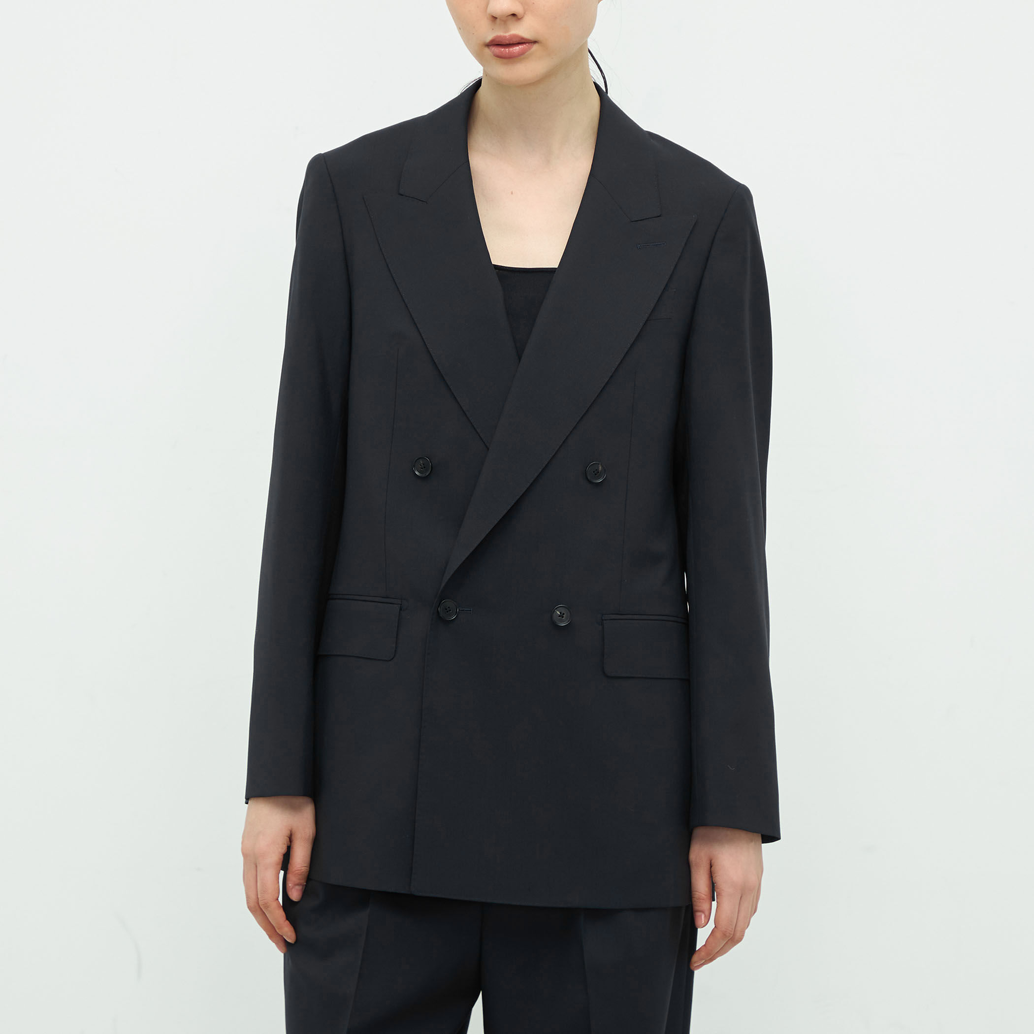 CANONICOトロピカルウール ピークドラペルジャケット