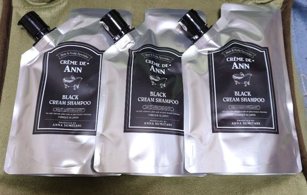 クレムドアン　ブラッククリームシャンプー 400g×3パック CREME DE ANN（クレムドアン） ブラッククリームシャンプー 1袋 400g