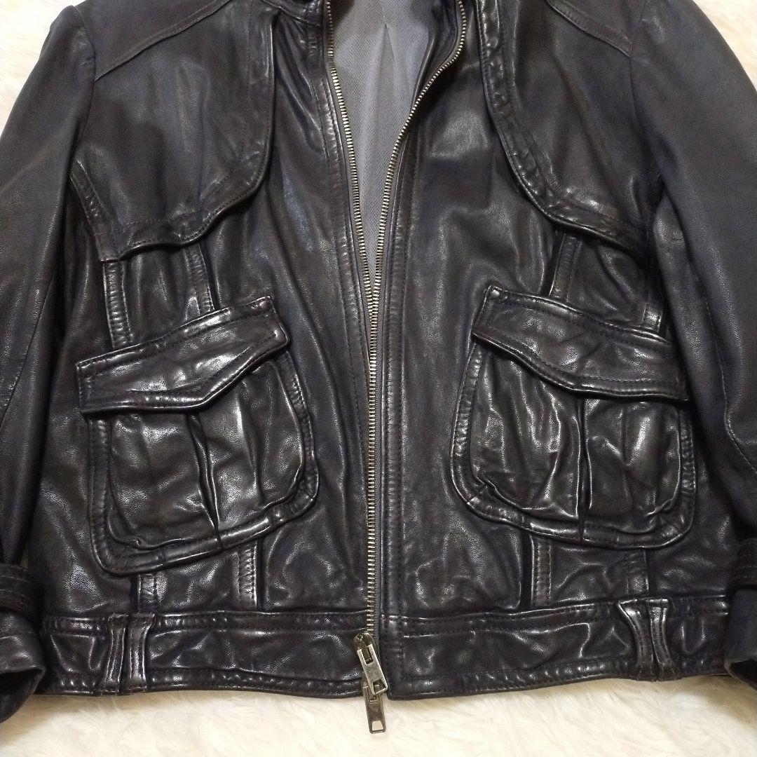 GIORGIO BRATO レザー ジャケット イタリア製ショート丈 ライダース