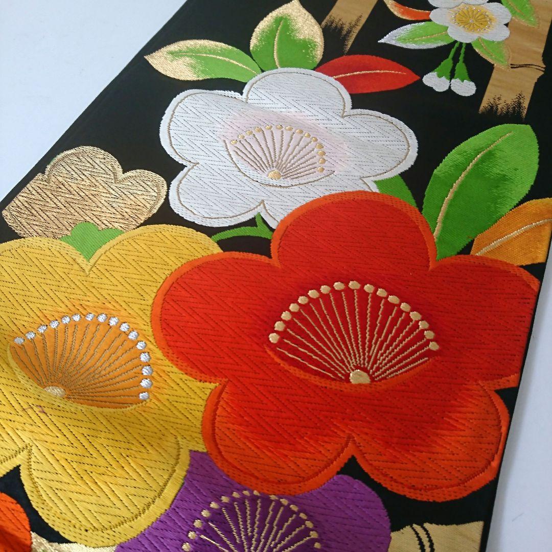 1593☆正絹 袋帯 黒地 5本セット おまとめ リメイク素材 - メルカリ