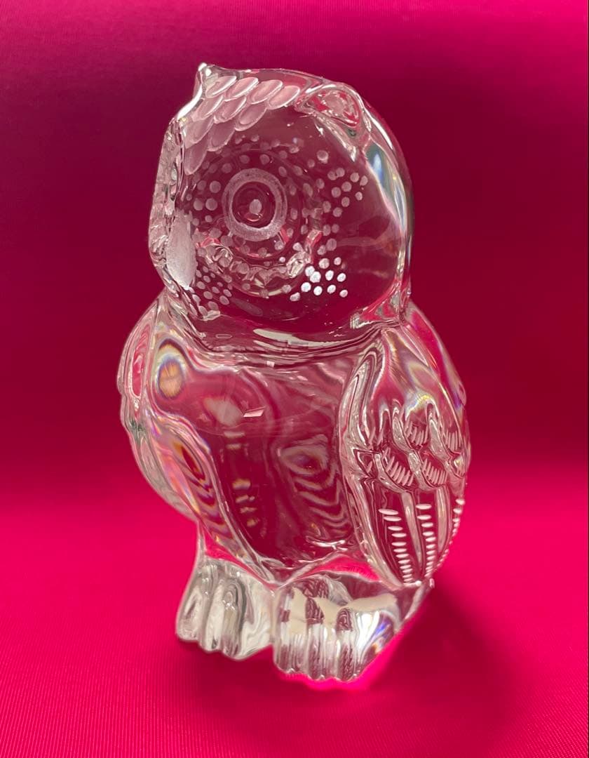 マイセン　クリスタル置物　フクロウ マイセンクリスタル / Meissener Bleikristall フクロウ ぺーパー