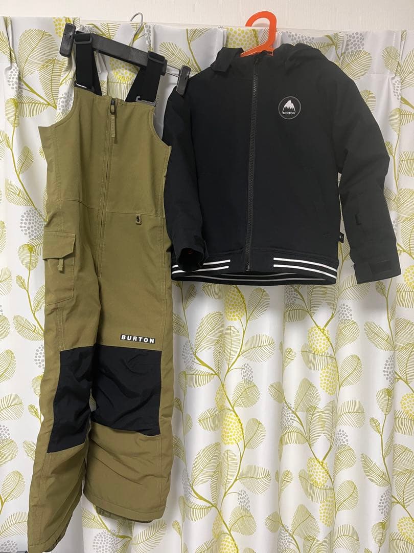 BURTON バートン　トドラーボンバージャケット　ビブパンツ　セット　5T BURTON（バートン） スノーボードウェア キッズ ビブパンツ 25-26